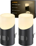 Lyridz LED Motion Sensor Night Light 2-Pack – Dimmable Plug-In Smart Light