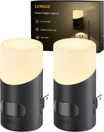 Lyridz LED Motion Sensor Night Light 2-Pack – Dimmable Plug-In Smart Light