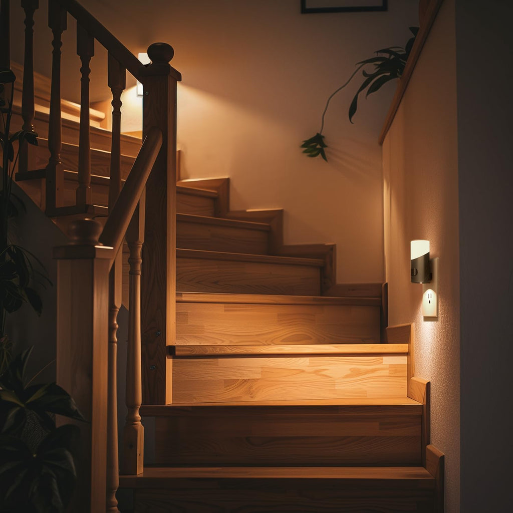 Lyridz LED Motion Sensor Night Light 2-Pack – Dimmable Plug-In Smart Light