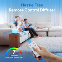 ASAKUKI 500ML Essential Oil Diffuser with Remote & LED Lights