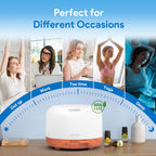 ASAKUKI 500ML Essential Oil Diffuser with Remote & LED Lights