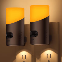 Lyridz LED Motion Sensor Night Light 2-Pack – Dimmable Plug-In Smart Light