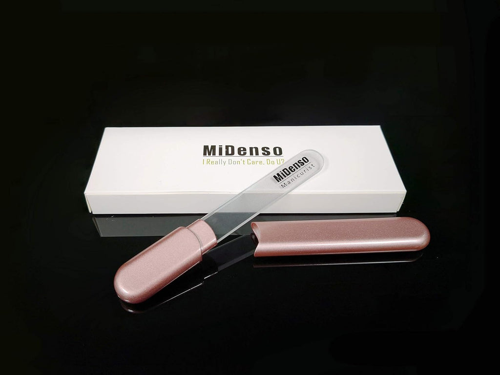 MiDenso Premium Glass Nail File – Salon-Quality Manicure Tool with Nano Technology & Case
