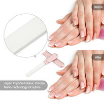 MiDenso Premium Glass Nail File – Salon-Quality Manicure Tool with Nano Technology & Case
