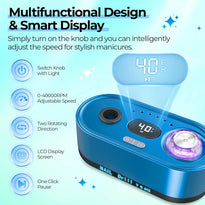 40,000RPM Electric Nail Drill – LCD Display Nail File Kit