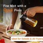 TrendPlain 2-in-1 Glass Olive Oil Sprayer & Dispenser – 470ml BPA