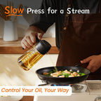 TrendPlain 2-in-1 Glass Olive Oil Sprayer & Dispenser – 470ml BPA
