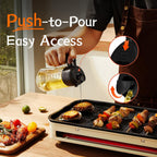 TrendPlain 2-in-1 Glass Olive Oil Sprayer & Dispenser – 470ml BPA