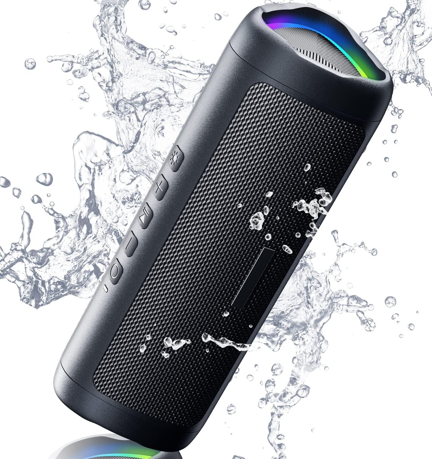 BolaButty Portable Bluetooth Speaker – HD Sound, 20H Playtime, IPX5 Waterproof, RGB Lights (BT 5.3)