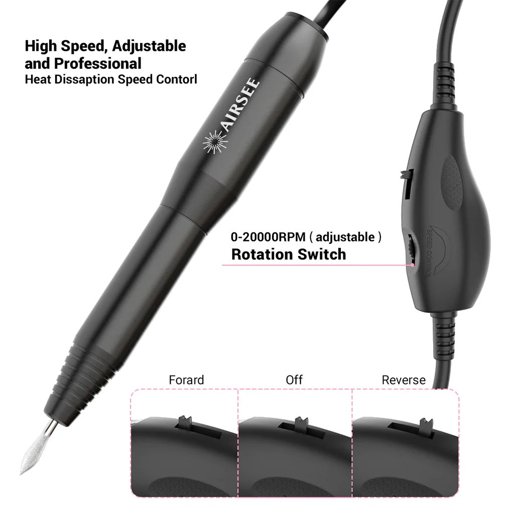 Arirsee N24 Portable Nail Drill 20000 RPM