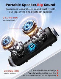 BolaButty Portable Bluetooth Speaker – HD Sound, 20H Playtime, IPX5 Waterproof, RGB Lights (BT 5.3)