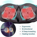 Mo Cuishle Shiatsu Neck & Back Massager with Heat – Deep Tissue 4D Kneading Pain Relief
