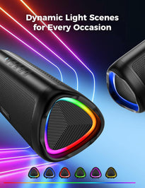 BolaButty Portable Bluetooth Speaker – HD Sound, 20H Playtime, IPX5 Waterproof, RGB Lights (BT 5.3)