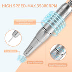 35,000RPM Cordless Nail Drill Kit – Rechargeable & Portable