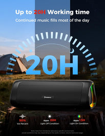 BolaButty Portable Bluetooth Speaker – HD Sound, 20H Playtime, IPX5 Waterproof, RGB Lights (BT 5.3)