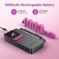 40,000RPM Cordless Electric Nail Drill Kit – Rechargeable & Portable