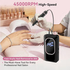 45,000RPM Electric Nail Drill Kit – Rechargeable & Portable