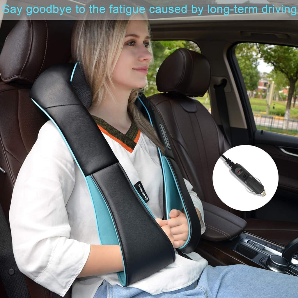 Mo Cuishle Shiatsu Neck & Back Massager with Heat – Deep Tissue 4D Kneading Pain Relief