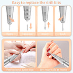 35,000RPM Cordless Nail Drill Kit – Rechargeable & Portable