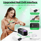 40,000RPM Electric Nail Drill – LCD Display Nail File Kit