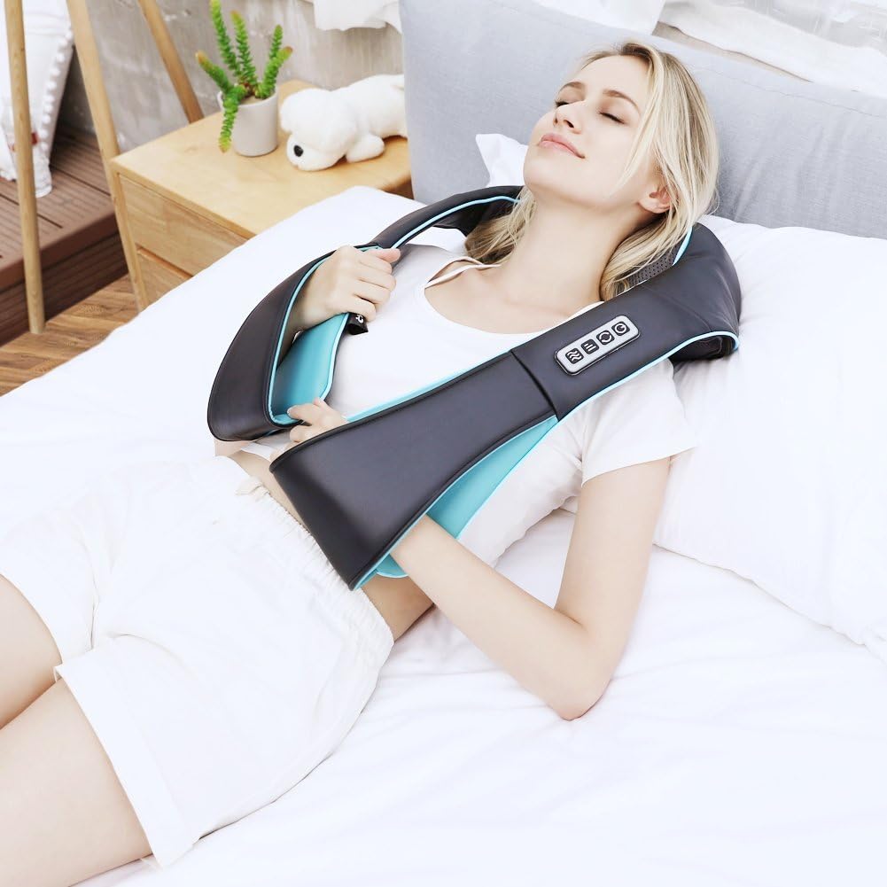 Mo Cuishle Shiatsu Neck & Back Massager with Heat – Deep Tissue 4D Kneading Pain Relief