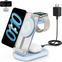 RYND 3-in-1 MagSafe Wireless Charging Station – Foldable Fast Charger for iPhone, Apple Watch & AirPods