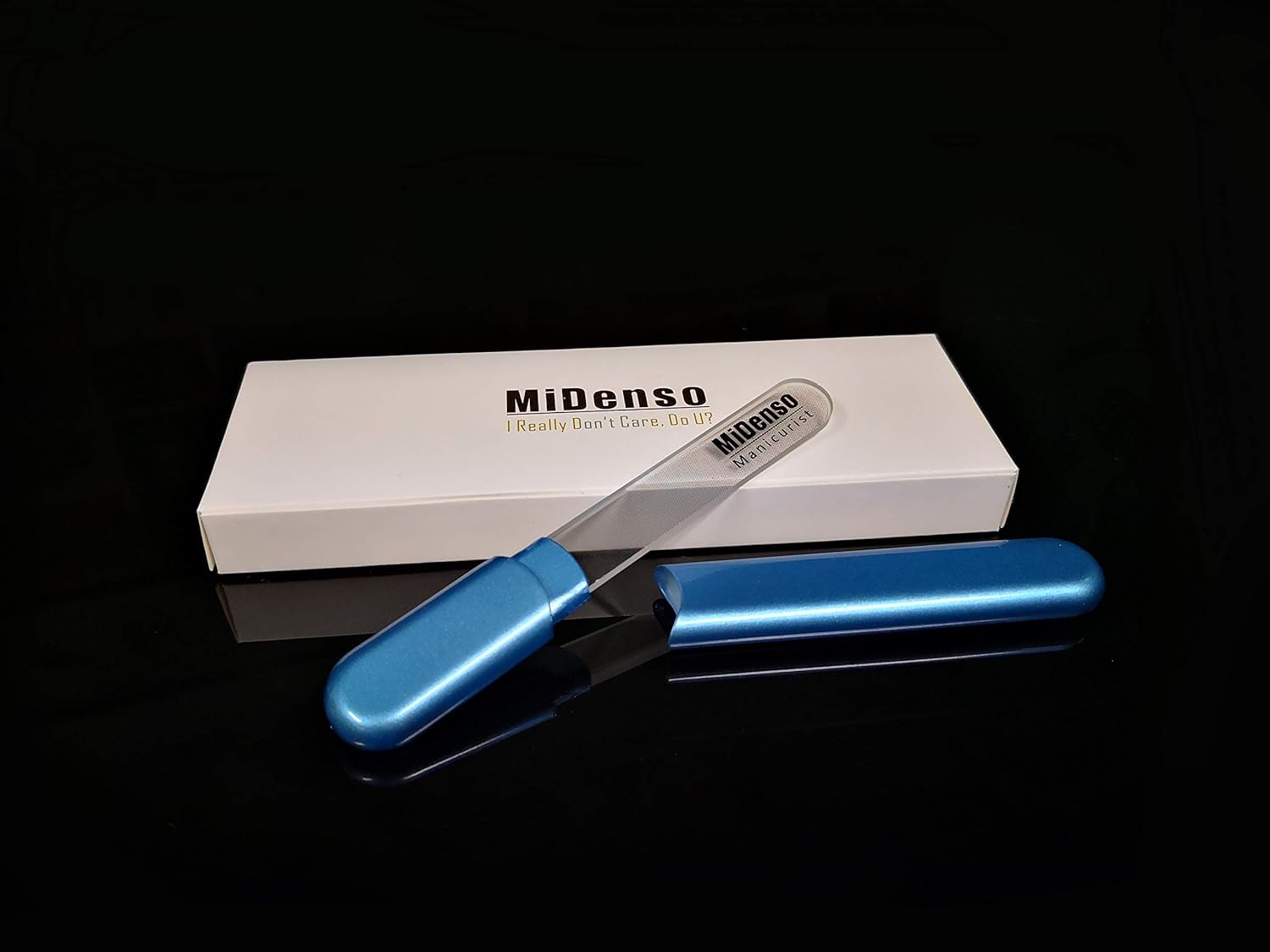 MiDenso Premium Glass Nail File – Salon-Quality Manicure Tool with Nano Technology & Case
