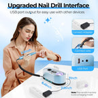 40,000RPM Electric Nail Drill – LCD Display Nail File Kit