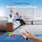 ASAKUKI 500ML Essential Oil Diffuser with Remote & LED Lights