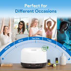 ASAKUKI 500ML Essential Oil Diffuser with Remote & LED Lights