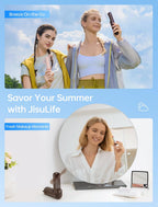 3-in-1 Mini Portable Fan – Rechargeable Fan + Power Bank + Flashlight