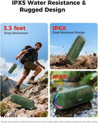 BolaButty Portable Bluetooth Speaker – HD Sound, 20H Playtime, IPX5 Waterproof, RGB Lights (BT 5.3)
