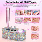 40,000RPM Electric Nail Drill – LCD Display Nail File Kit