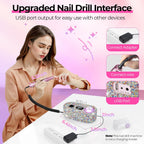 40,000RPM Electric Nail Drill – LCD Display Nail File Kit