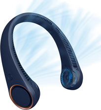 Portable Bladeless Neck Fan – Hands-Free Cooling, Rechargeable, 3 Speeds