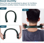 Portable Bladeless Neck Fan – Hands-Free Cooling, Rechargeable, 3 Speeds