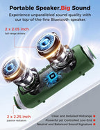 BolaButty Portable Bluetooth Speaker – HD Sound, 20H Playtime, IPX5 Waterproof, RGB Lights (BT 5.3)