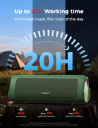 BolaButty Portable Bluetooth Speaker – HD Sound, 20H Playtime, IPX5 Waterproof, RGB Lights (BT 5.3)