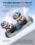 BolaButty Portable Bluetooth Speaker – HD Sound, 20H Playtime, IPX5 Waterproof, RGB Lights (BT 5.3)