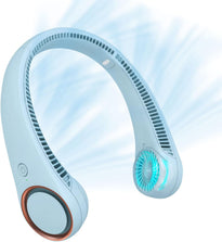 Portable Bladeless Neck Fan – Hands-Free Cooling, Rechargeable, 3 Speeds