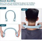 Portable Bladeless Neck Fan – Hands-Free Cooling, Rechargeable, 3 Speeds