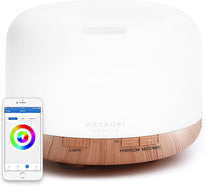 ASAKUKI 500ML Essential Oil Diffuser with Remote & LED Lights