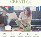 ASAKUKI 500ML Essential Oil Diffuser with Remote & LED Lights