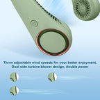 Portable Bladeless Neck Fan – Hands-Free Cooling, Rechargeable, 3 Speeds