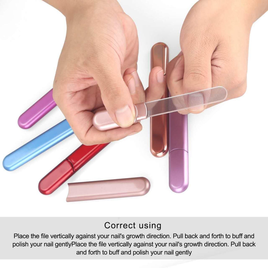MiDenso Premium Glass Nail File – Salon-Quality Manicure Tool with Nano Technology & Case