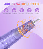 40,000RPM Cordless Nail Drill Kit – Rechargeable & Portable