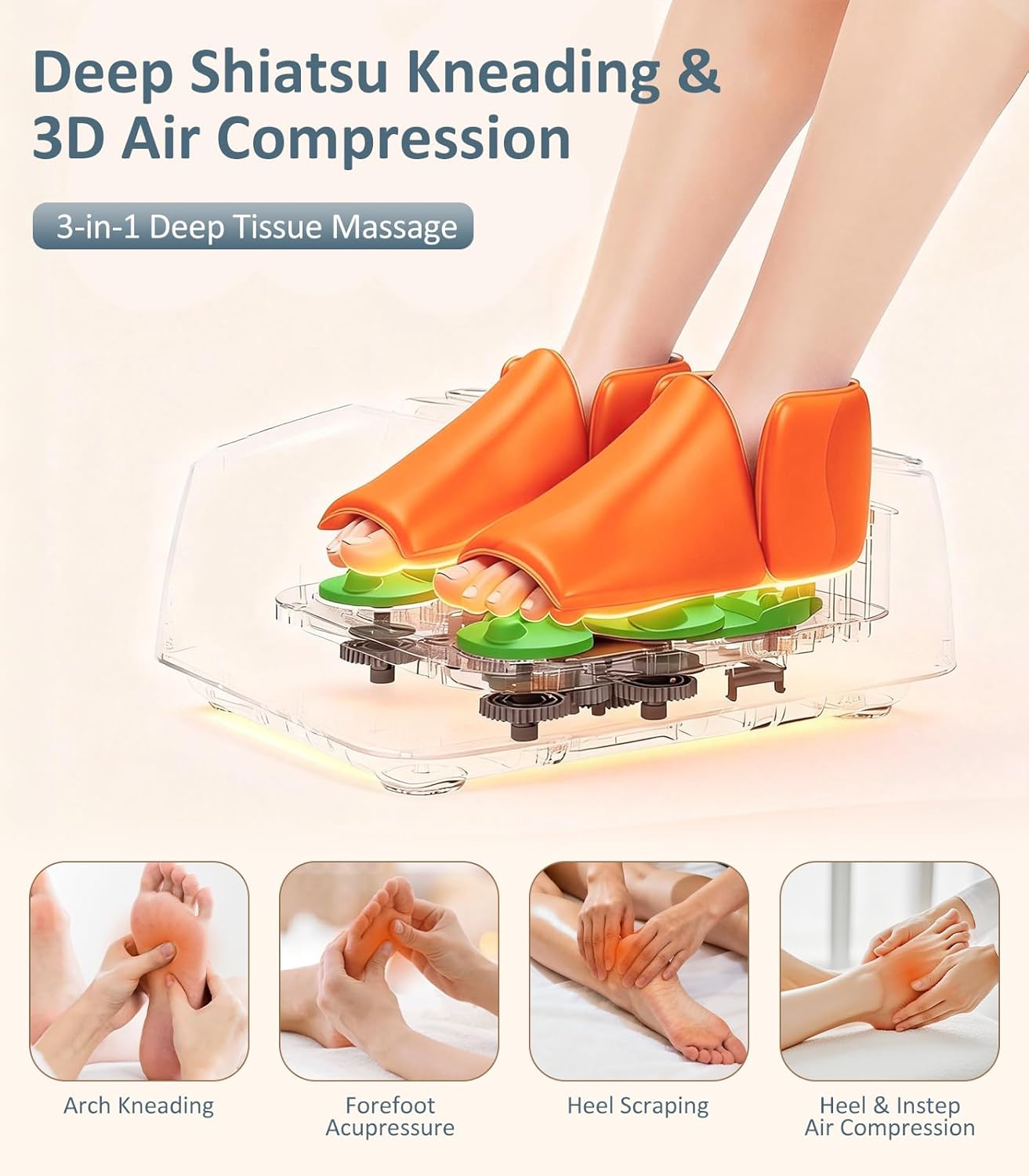MOUNTRAX Foot Massager with Heat & Remote