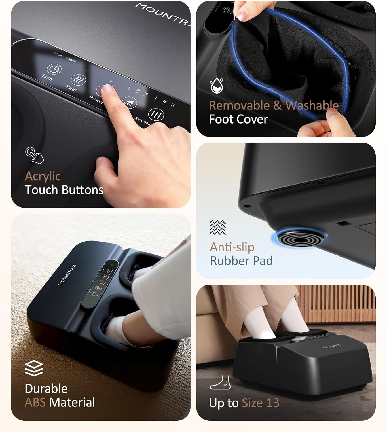 MOUNTRAX Foot Massager with Heat & Remote