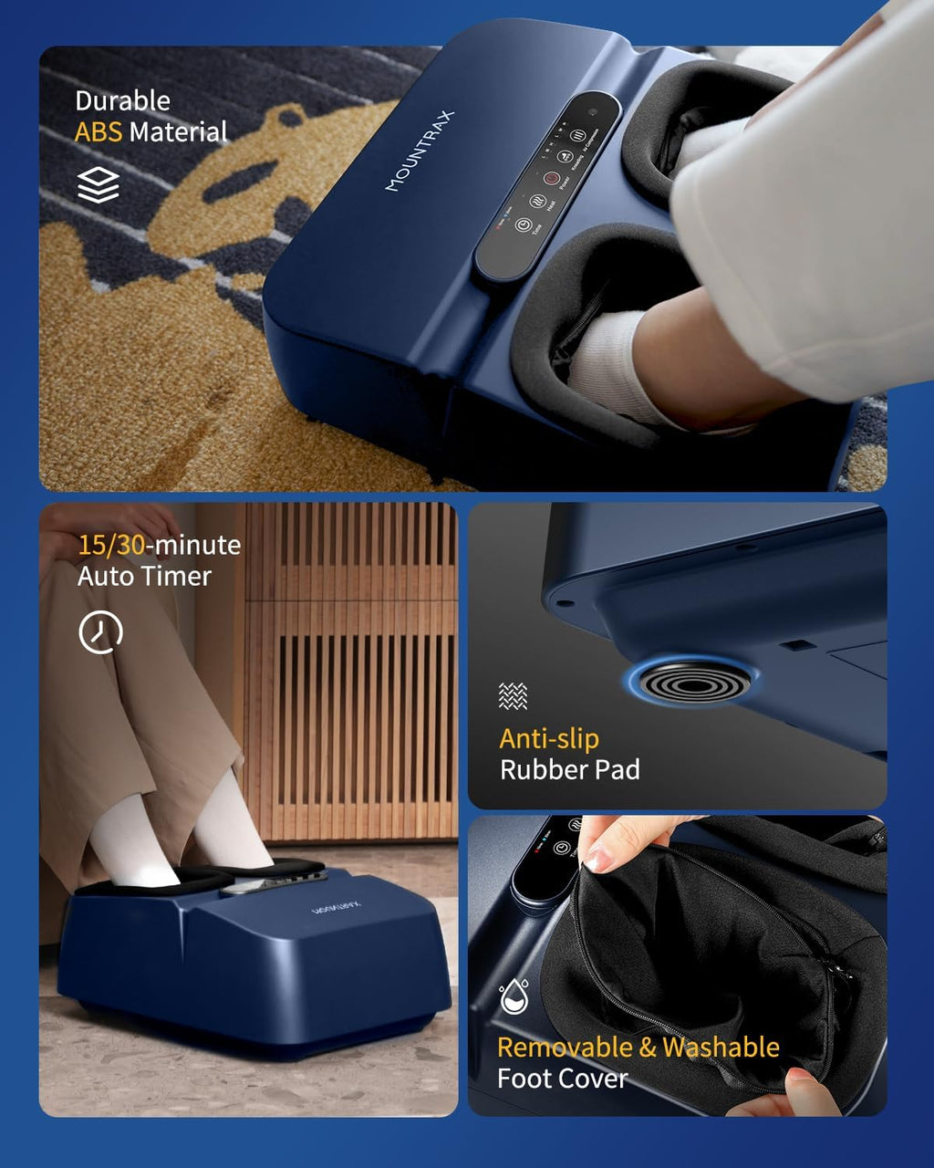 MOUNTRAX Foot Massager with Heat & Remote