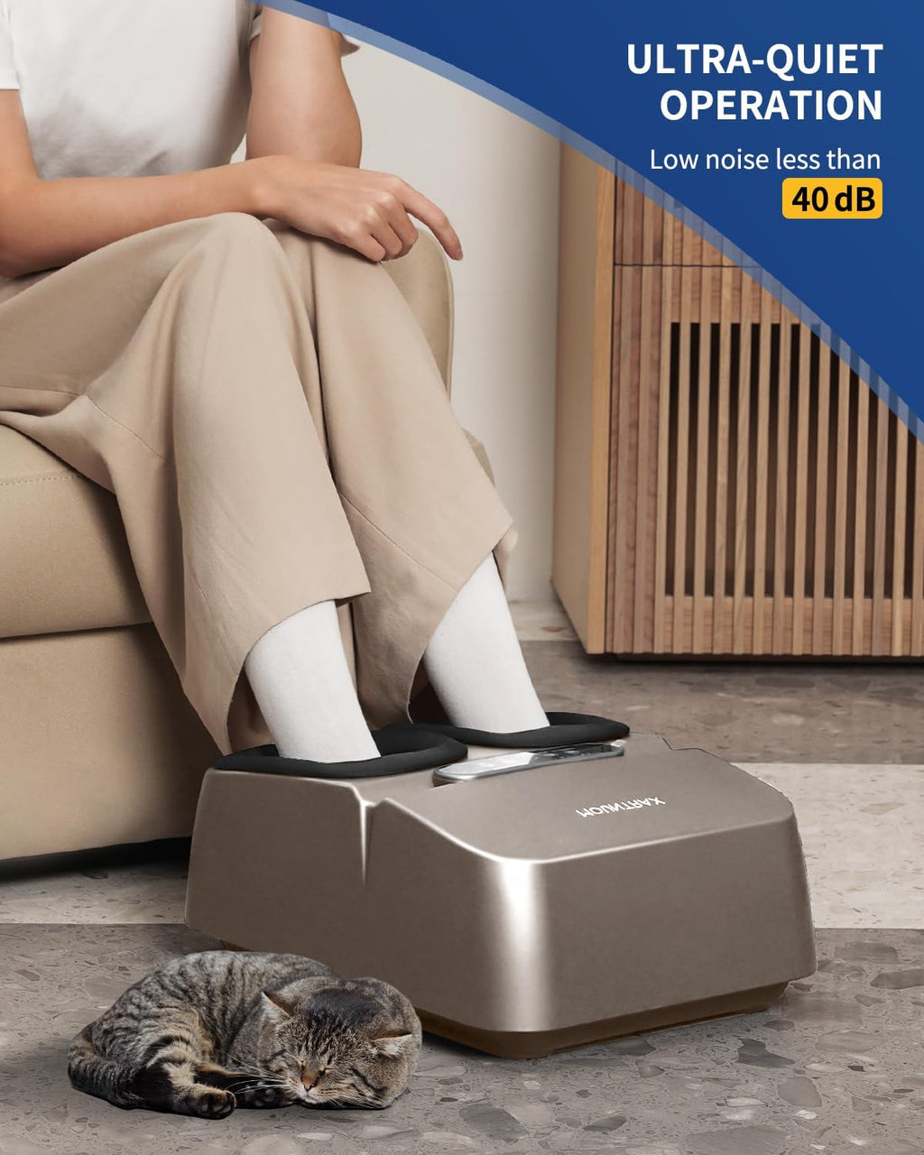 MOUNTRAX Foot Massager with Heat & Remote